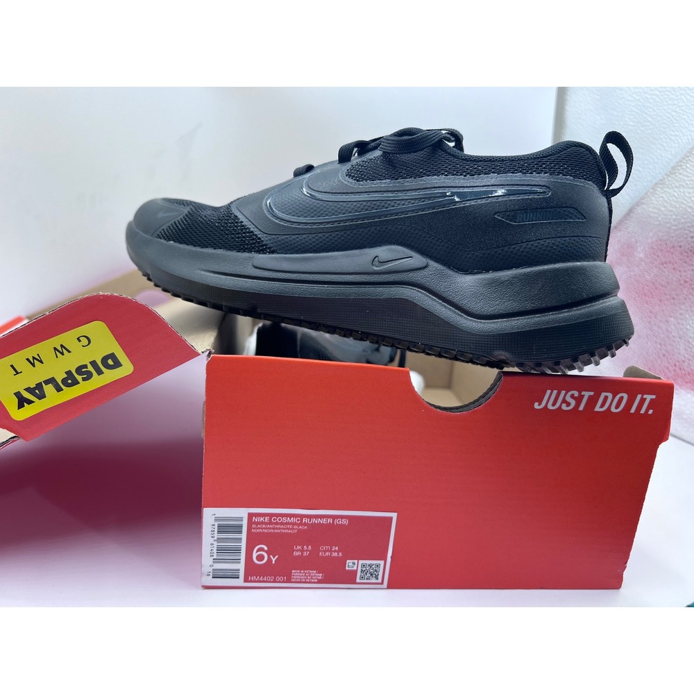 Nike Cosmic Runner GS Black Anthracite Kids Running Shoes HM4402-001 Size 6Y